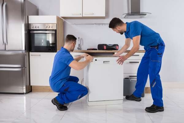 Securing the Dishwasher in Place