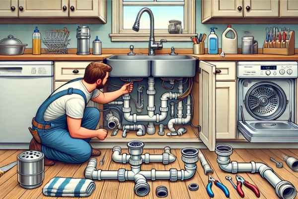 Plumb A Kitchen Sink With Disposal And Dishwasher