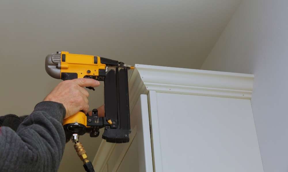 How To Hang Crown Molding On Kitchen Cabinets